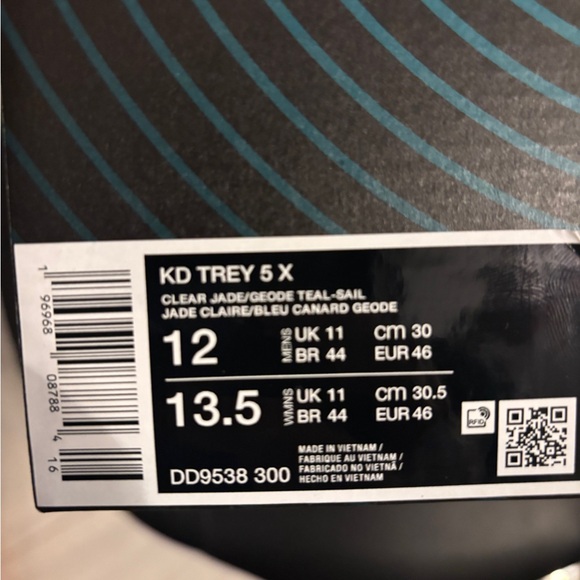 Size 11- Nike KD Trey 5 X Clear Jade Sulphur - Picture 8 of 10